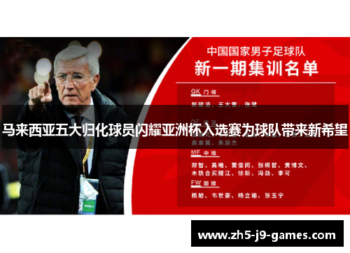 马来西亚五大归化球员闪耀亚洲杯入选赛为球队带来新希望 马来西亚五大归化球员闪耀亚洲杯入选赛为球队带来新希望